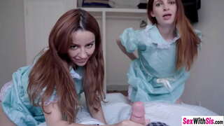 Μωρά Μάγια Κέντρικ και καυτή Βάνα Μπαρντό κοινόχρηστο τύπο, μεγάλο καβλί πριν hardcore σεξ